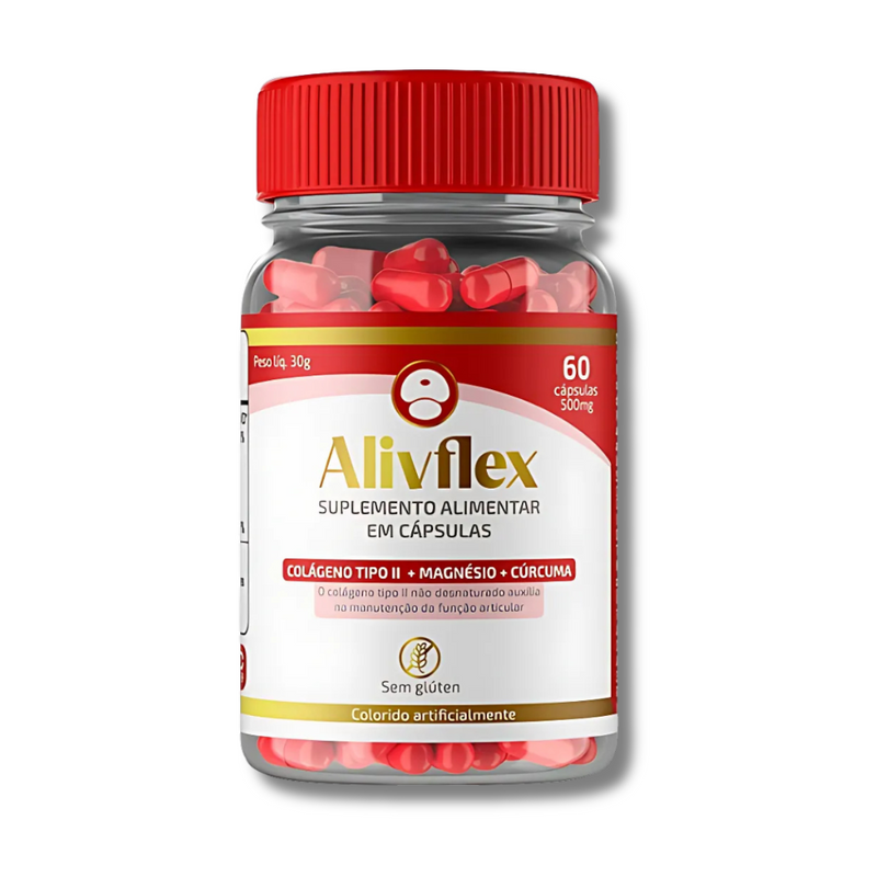 AlivFlex Original 60 Cápsulas - Suplemento Articular Completo - Frete Grátis
