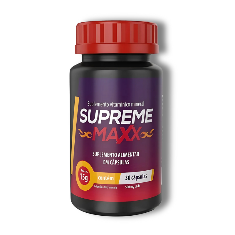 Supreme Maxx 30 Cápsulas - Energia e Vitalidade para o Seu Dia + Frete Grátis