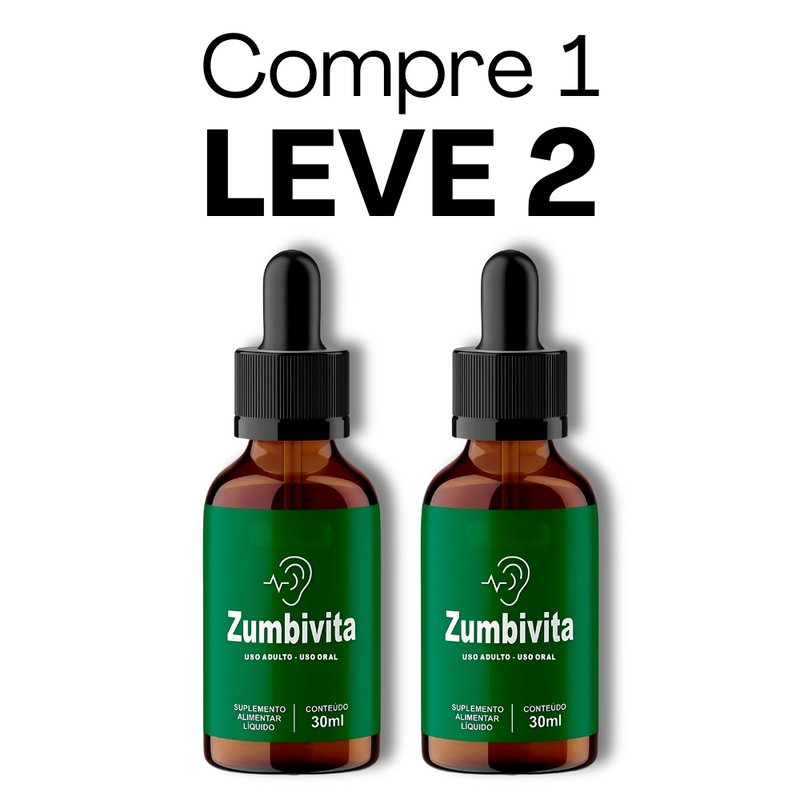 ZumbiVita Original 30ml  - Saúde Auditiva e Alívio de Zumbidos - Frete Grátis