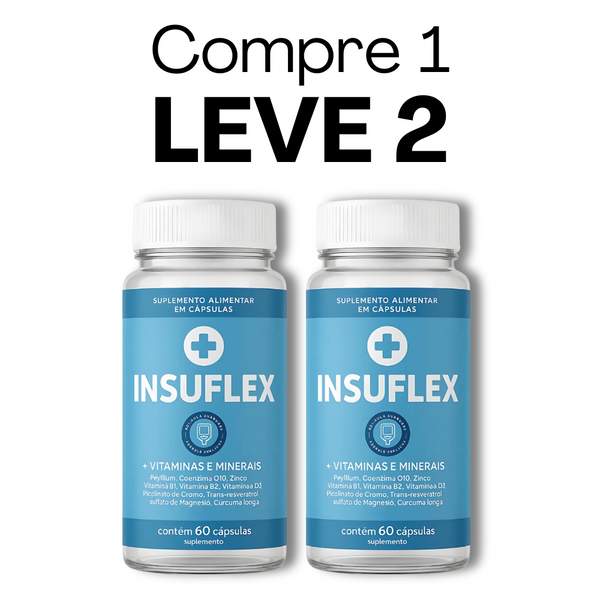 Insuflex  -  60 Cápsulas - Controle da Glicose + Frete Grátis