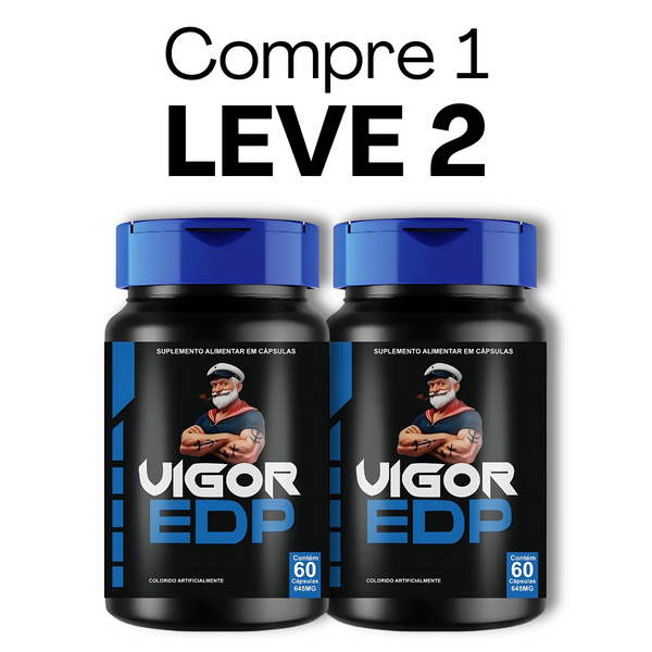Vigor EDP Original 60 Cápsulas - Desempenho Masculino - Frete Grátis