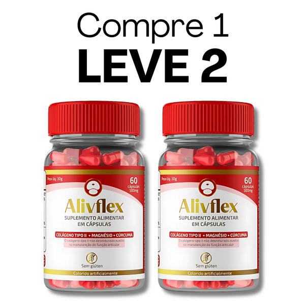 AlivFlex Original 60 Cápsulas - Suplemento Articular Completo - Frete Grátis