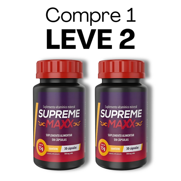 Supreme Maxx 30 Cápsulas - Energia e Vitalidade para o Seu Dia + Frete Grátis