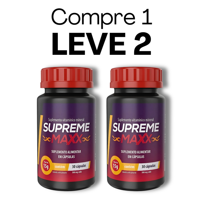 Supreme Maxx 30 Cápsulas - Energia e Vitalidade para o Seu Dia + Frete Grátis