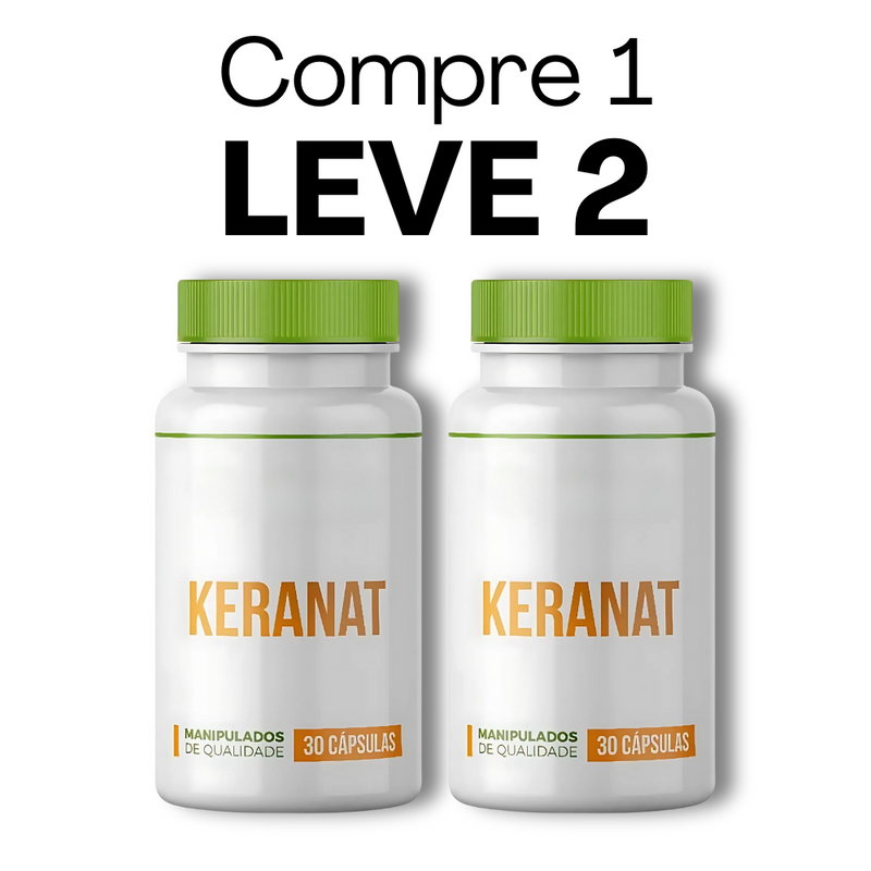 Keranat  -  30 Cápsulas - Cabelos Mais Saudáveis + Frete Grátis