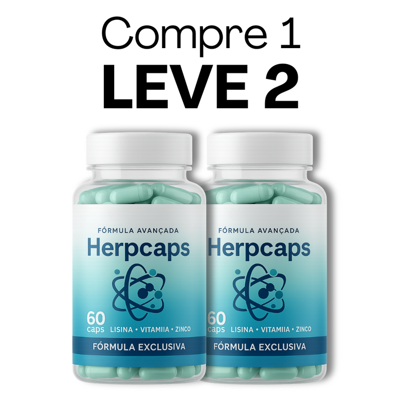Herpcaps Original 60 Cápsulas - Suplemento Natural para Imunidade - Frete Grátis