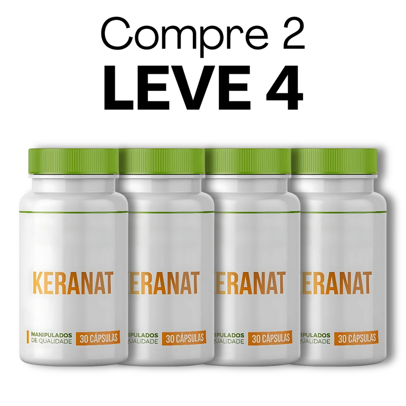 Keranat  -  30 Cápsulas - Cabelos Mais Saudáveis + Frete Grátis