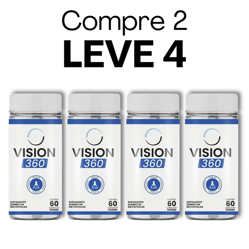 Vision 360 -  60 Cápsulas - Proteção para a Sua Visão + Frete Grátis