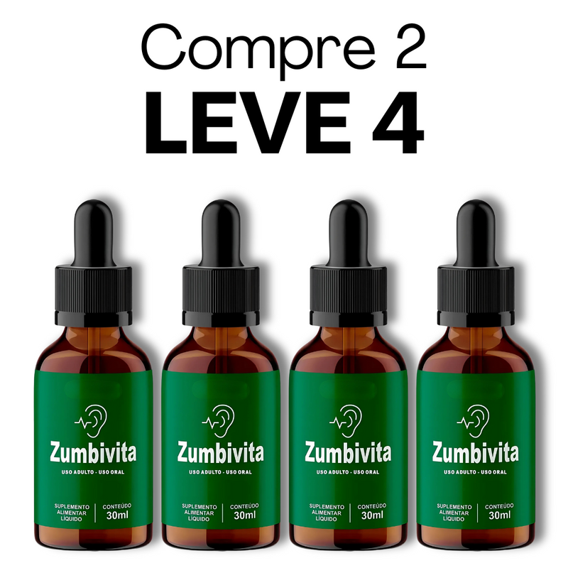 ZumbiVita Original 30ml  - Saúde Auditiva e Alívio de Zumbidos - Frete Grátis