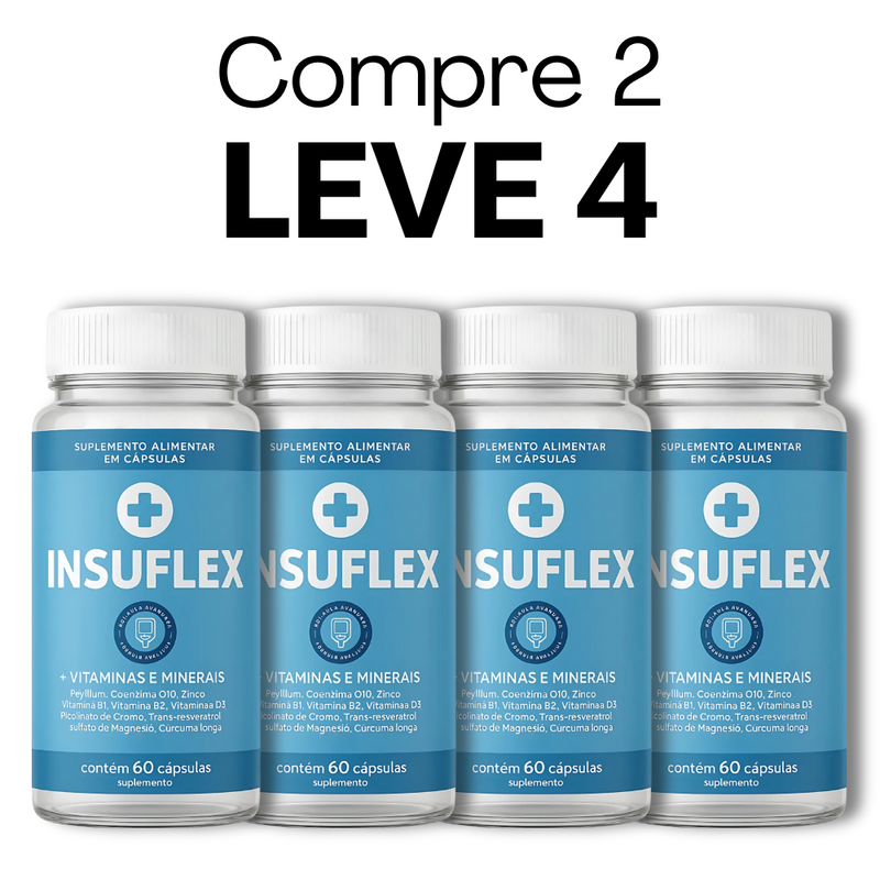 Insuflex  -  60 Cápsulas - Controle da Glicose + Frete Grátis
