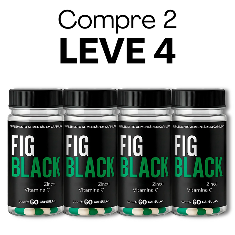 Fig Black Original 60 Cápsulas - Equilíbrio da Saúde Metabólica - Frete Grátis