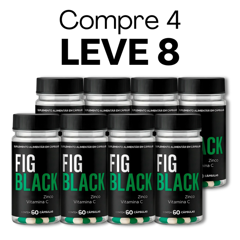 Fig Black Original 60 Cápsulas - Equilíbrio da Saúde Metabólica - Frete Grátis
