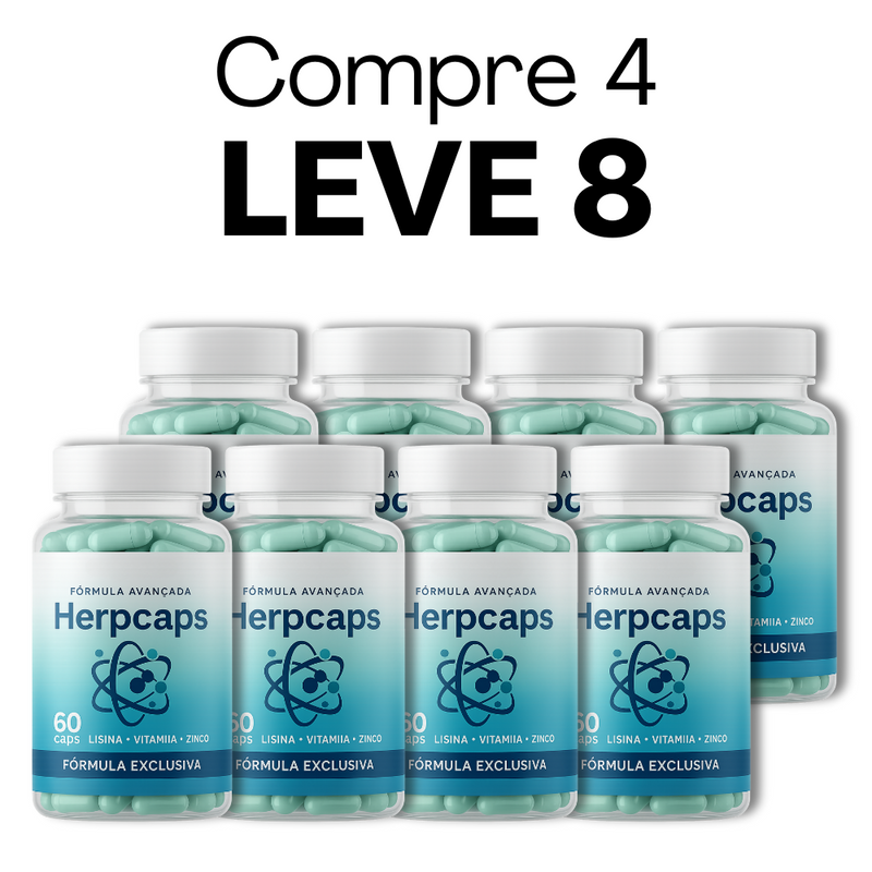 Herpcaps Original 60 Cápsulas - Suplemento Natural para Imunidade - Frete Grátis