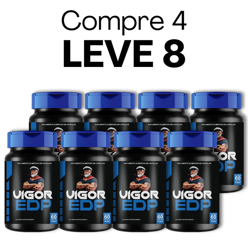 Vigor EDP Original 60 Cápsulas - Desempenho Masculino - Frete Grátis