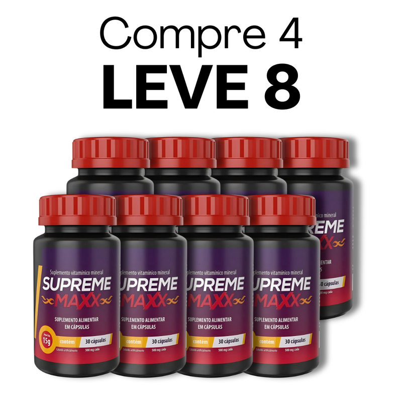 Supreme Maxx 30 Cápsulas - Energia e Vitalidade para o Seu Dia + Frete Grátis