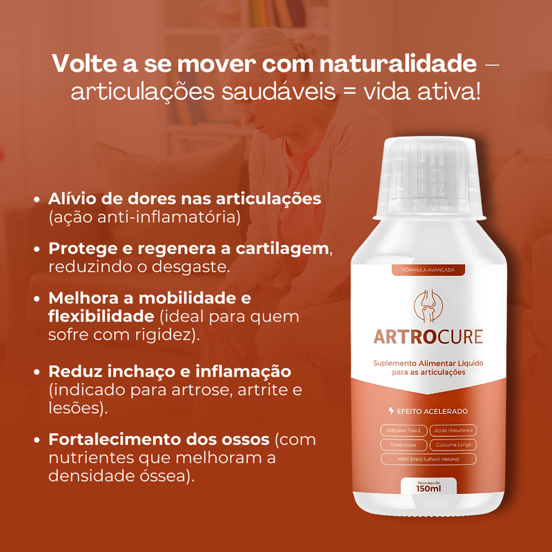 Artrocure Original 150ml - Alívio de Dores Articulares - Frete Grátis