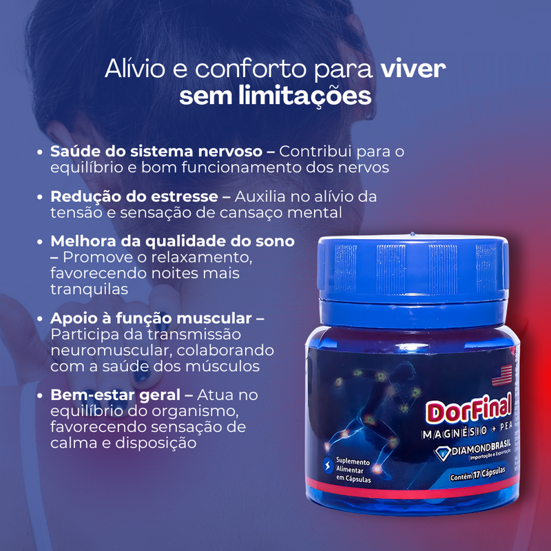 Dorfinal  -  17 Cápsulas - Conforto Físico + Frete Grátis