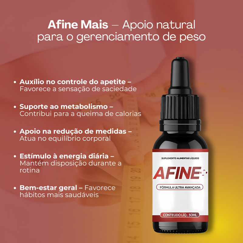 Afine Mais -  30ml - Redutor De Medidas + Frete Grátis